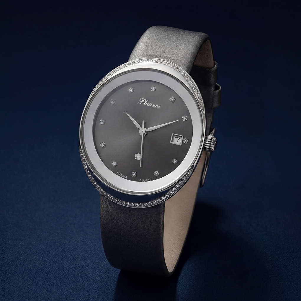 Серебряные часы «Platinor»